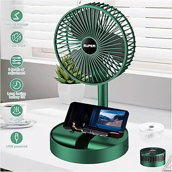 Telescopic Folding Fan direct usb