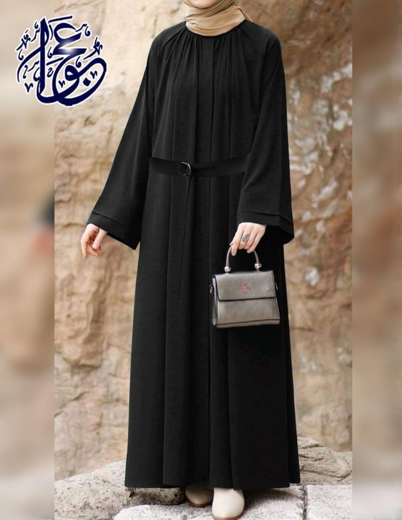 Multicolor Georgette Classic Abaya With Round Neck s Stoller