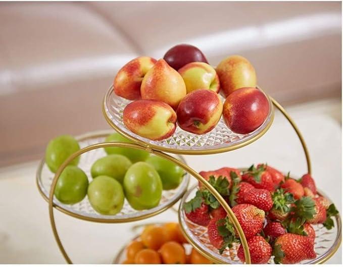 Elegant Golden Metal Furit Basket
