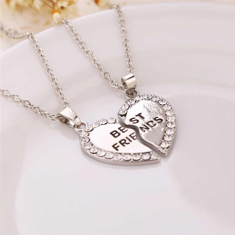 2 pair best friend necklace