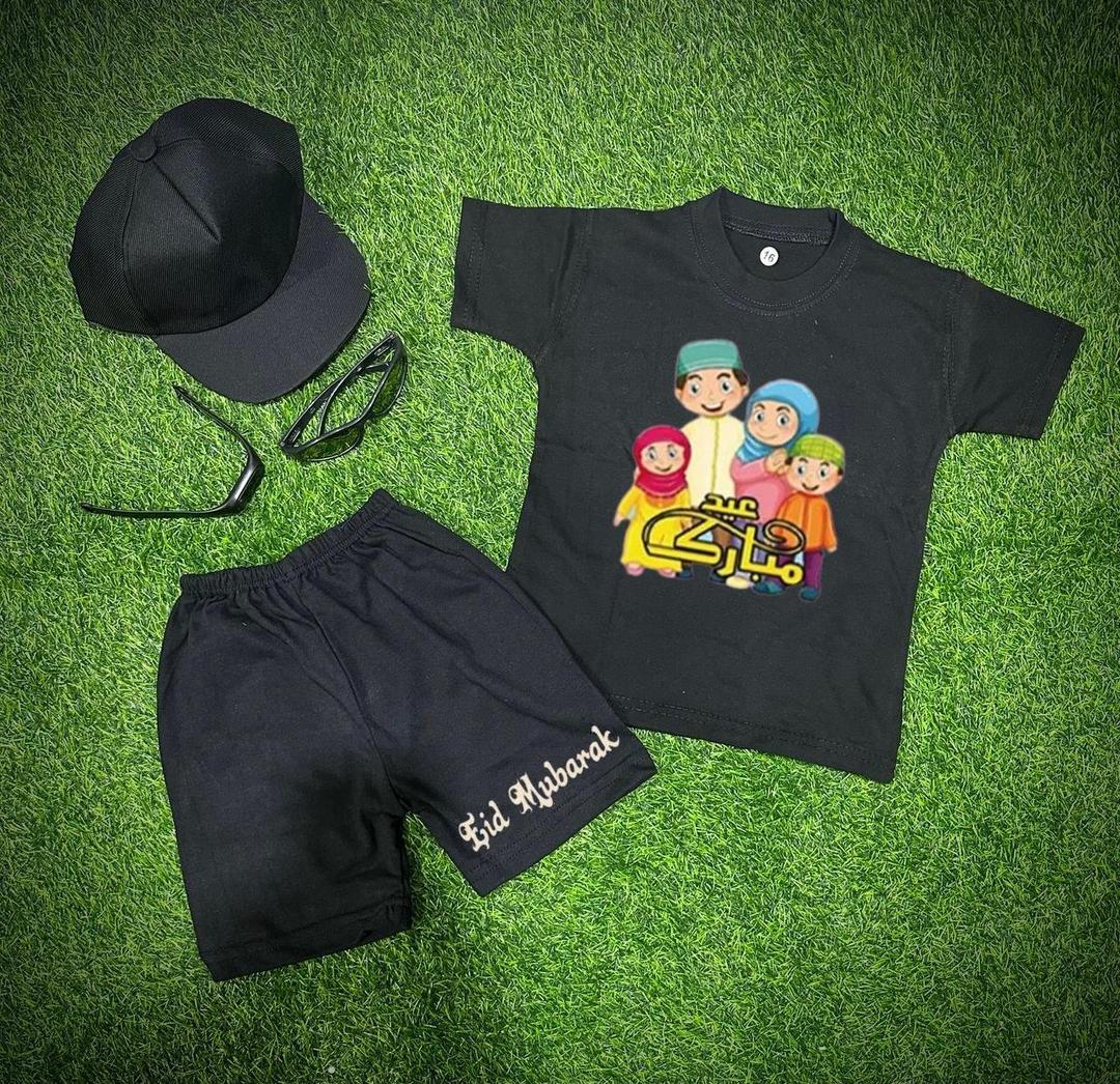 2pcs Boy's Girl's cotton jersey printed tracksuit