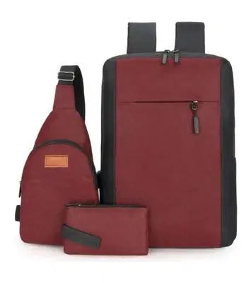 Multipurpose Laptop Bag With USB Port - Pack Of 3