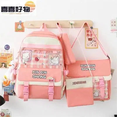 4 Pcs Backpack School Bag Set